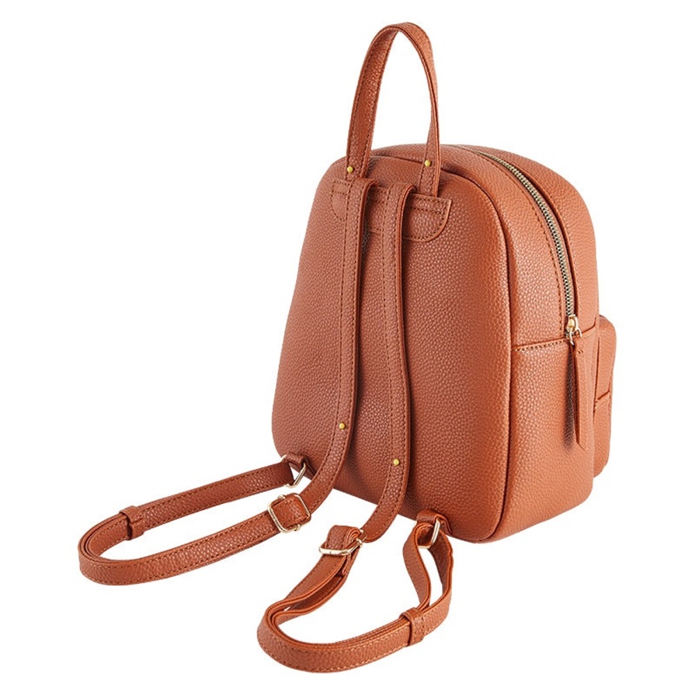 NWT Summer & Rose Tan Backpack with Pebbled Texture - Picture 3 of 10
